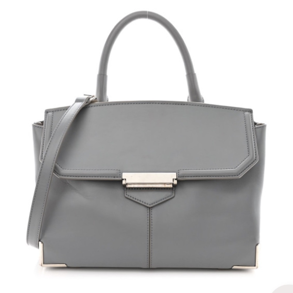Alexander Wang gray Marion Prisma satchel